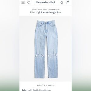 Abercrombie and Fitch jeans